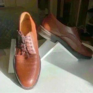 Men’s Clark’s Brown Leather Oxford Shoes Size 11